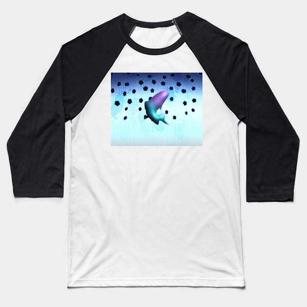 Ice Trout Camo Baseball T-Shirt by MikaelJenei